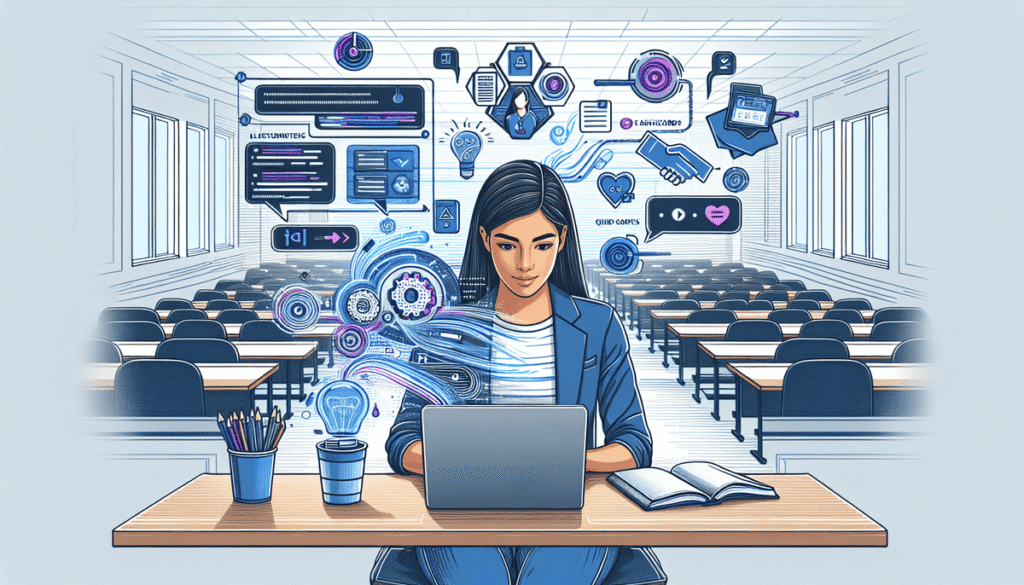 AI lecture converter transforming video lectures into organized study materials including notes, flashcards, and mind maps on a student's laptop